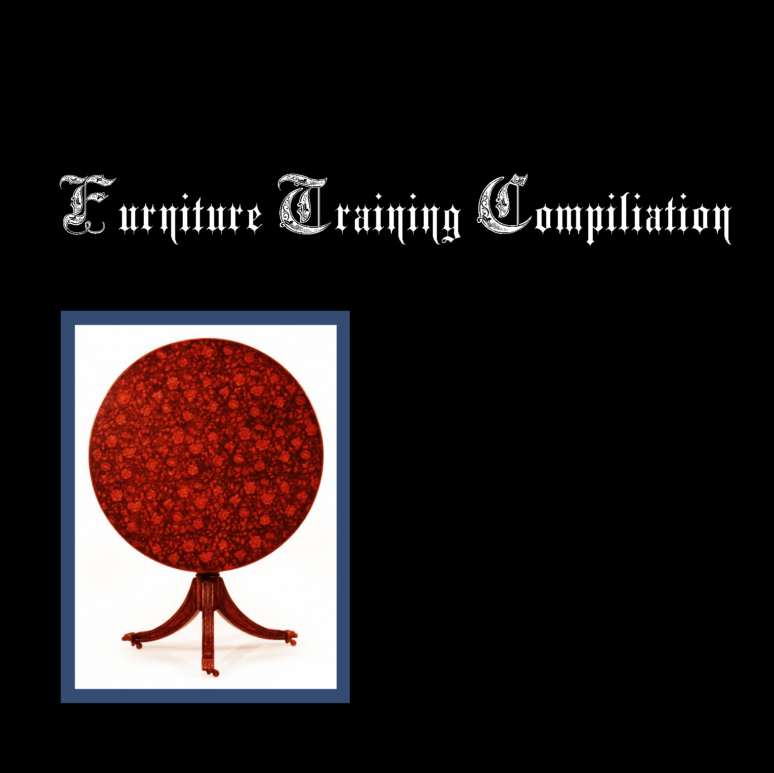 Furniture Training Compilation Cover Version 3