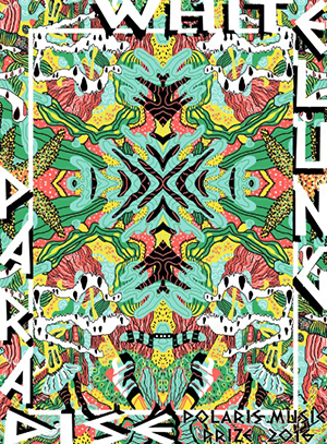 Silkscreened Polaris Poster for White Lung. 2016.