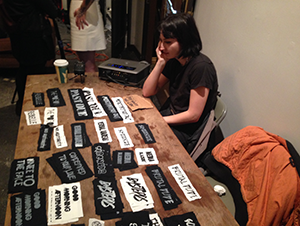 Set for Patches on table gallery installation