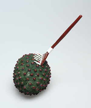Ceramic Rake Sculpture