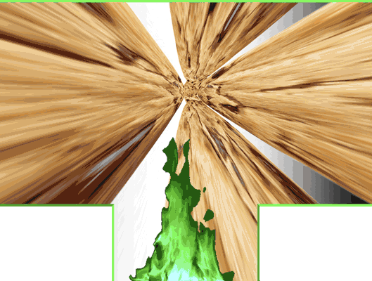 This gif is translucent to imitate a projection of a website. It is shaped like a fat letter T, to reference smoke from a fire, and placed higher on the wall of the virtual gallery above another sculpture that references a campfire. The animation shows a green fire at the bottom of the T shape, and a chocolate chip cookie zooming in and out like a space warp. It is part of the installation called 'A Wrinkle in the Binky' made in 2020.